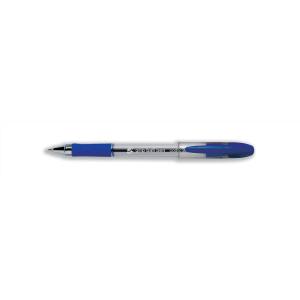 Elite Rubber Grip Ball Pen Medium 1.0mm Tip 0.5mm Line Blue Pack 12