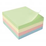 5 Star Office Re-Move Notes Cube Pad of 400 Sheets 76x76mm Pastel Rainbow 908439