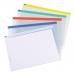5 Star Office Zip Filing Bags Clear Front with Coloured Seal A3 Assorted [Pack 5]