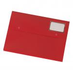 5 Star Office Document Wallet with Card Holder Polypropylene A4 Red [Pack 3] 908722