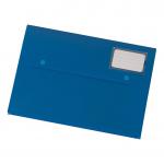 5 Star Office Document Wallet with Card Holder Polypropylene A4 Blue [Pack 3] 908730