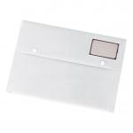 5 Star Office Document Wallet with Card Holder Polypropylene A4 White [Pack 3] 908757