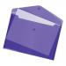 5 Star Office Envelope Stud Wallet Polypropylene A4 Translucent Assorted [Pack 25]