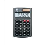 5 Star Office Handheld Calculator 8 Digit 3 Key Memory Solar and Battery Power 56x8x100mm Black 910318