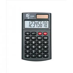Cheap Stationery Supply of 5 Star Office Handheld Calculator 8 Digit 3 Key Memory Solar and Battery Power 56x8x100mm Black 910318 Office Statationery