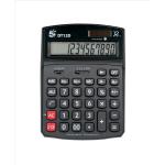 5 Star Office Desktop Calculator 12 Digit 2x3 Key Memory Battery/Solar Power 91x11x125mm Black 910342