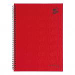 5 Star Office Manuscript Notebook Wirebound 70gsm Ruled 160pp A4 Red [Pack 5] 912912