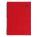 5 Star Office Manuscript Notebook Wirebound 70gsm Ruled 160pp A4 Red [Pack 5]