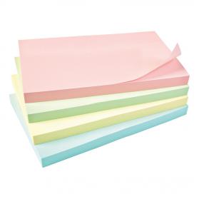 5 Star Office Re-Move Notes Repositionable Pastel Pad of 100 Sheets 76x127mm Assorted Pack of 12 912963