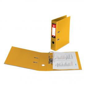 5 Star Office Lever Arch File Polypropylene Capacity 70mm Foolscap Yellow Pack of 10 913217