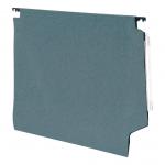 5 Star Office Lateral Suspension File Manilla 15mm V-base 180gsm Foolscap Green [Pack 50] 913268