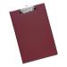 5 Star Office Fold-over Clipboard with Front Pocket Foolscap Red