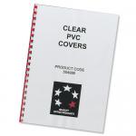 5 Star Office Comb Binding Covers PVC 200 micron A4 Clear [Pack 100] 916353