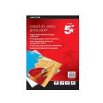 5 Star Office Photo Inkjet Paper Gloss 175gsm A4 White [50 Sheets] 917456