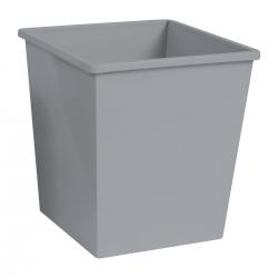 Cheap Stationery Supply of 5 Star Facilities Waste Bin Square Metal Scratch Resistant 27 Litres 325x325x350mm Metallic Silver 918257 Office Statationery