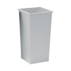 Cheap Stationery Supply of 5 Star Facilities Waste Bin Square Metal Scratch Resistant 48 Litres 325x325x642mm Grey 918311 Office Statationery