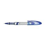 5 Star Elite Fineliner Pen Liquid 0.8mm Tip 0.4mm Line Blue [Pack 12] 918389