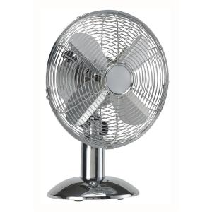 Facilities Desk Fan 12 Inch 90deg Oscillating 48.5Db 3-Speed 45 Watts