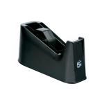 5 Star Office Tape Dispenser Desktop Weighted Non-slip Roll Capacity 25mm Width 75m Length Max Black 920136