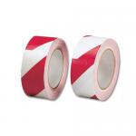 5 Star Office Hazard Tape Soft PVC Internal Use Adhesive 50mmx33m Red and White 922374