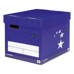 5 Star Elite FSC Superstrong Archive Storage Box & Lid Self-assembly W313xD415xH326mm Blue [Pack 10] 924650