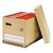 5 Star Elite FSC Superstrong Archive Storage Box & Lid Self-assembly W313xD415xH326mm Sand [Pack 10]