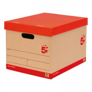 Office Fsc Storage Box With Lid Self-Assembly Kraft W321Xd392Xh291Mm