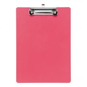 5 Star Office Clipboard Solid Plastic Durable with Rounded Corners A4 Pink 924847