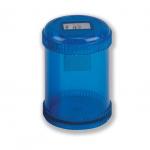 5 Star Office Pencil Sharpener Plastic Canister One Hole Max. Diameter 8mm Blue 924898