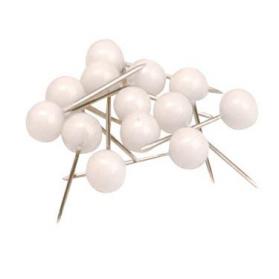 5 Star Office Map Pins 5mm Head White Pack of 100 925133