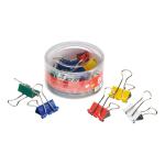 5 Star Office Foldback Clips 19mm Assorted Colours [Pack 12] 925176
