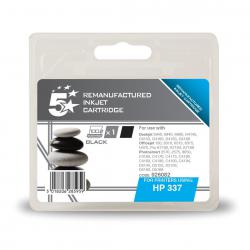 Cheap Stationery Supply of 5 Star Office Remanufactured Inkjet Cartridge Page Life 420pp 11ml Black HP No.337 C9364EE Alternative 926082 Office Statationery
