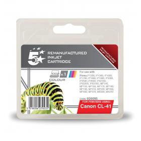 5 Star Office Remanufactured Inkjet Cartridge Page Life 312pp 12ml Tri-Colour Canon CL-41 Alternative 926095
