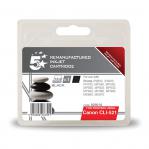 5 Star Office Remanufactured Inkjet Cartridge Page Life 3425pp 9ml Black [Canon CLI-521BK Alternative] 929016
