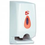 5 Star Facilities Twin Toilet Roll Dispenser W148xD150xH315mm White 929969
