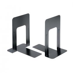 Cheap Stationery Supply of 5 Star Office Bookends 224mm Metal Heavy Duty 9 Inch Black Pack of 2 930094 Office Statationery