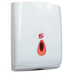 5 Star Facilities Hand Towel Dispenser Large W290xD145xH425mm Plastic White 930108