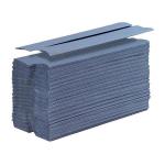 5 Star Facilities Hand Towel C-Fold One-ply Recycled 220x305mm 192 Towels Per Sleeve Blue [Pack 15] 930124