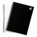 5 Star Office Notebook Wirebound 80gsm Ruled 140pp A4 Black [Pack 5]