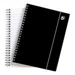5 Star Office Notebook Wirebound Polypropylene 80gsm Ruled 160pp A5 Black [Pack 6] 930302