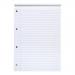 5 Star Office FSC Refill Pad Headbound 70gsm Ruled Margin Punched 4 Holes 160pp A4 Red [Pack 10]