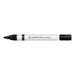 5 Star Office Permanent Marker Aluminium Barrel Quick-drying Ink Bullet Tip 2mm Line Black [Pack 12] 930345