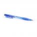 5 Star Office Retractable Ball Pen Medium 1.0mm Tip 0.7mm Line Blue [Pack 20]