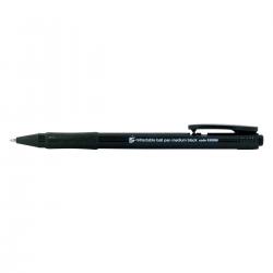 Cheap Stationery Supply of 5 Star Office Retractable B/Pen Med Blk Office Statationery