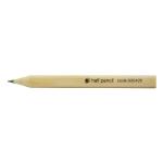 5 Star Office Half Pencil Wooden Half Length HB Plain [Pack 144] 930426