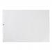 5 Star Office Punched Pocket Embossed Polypropylene Top-opening Landscape 90 Micron A3 Clear [Pack 25]