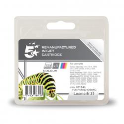 Cheap Stationery Supply of 5 Star Office Remanufactured Inkjet Cartridge 450pp Colour Lexmark No. 35 018C0035E Alternative 931143 Office Statationery