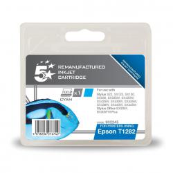 Cheap Stationery Supply of 5 Star Office Remanufactured Inkjet Cartridge Page Life 250pp 3.5ml Cyan Epson T1282 Alternative 932245 Office Statationery