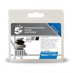 Cheap Stationery Supply of 5 Star Office Remanufactured Inkjet Cartridge Page Life 380pp 11.2ml Black Epson T1291 Alternative 933686 Office Statationery