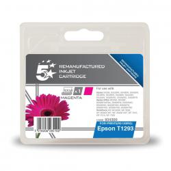 Cheap Stationery Supply of 5 Star Office Remanufactured Inkjet Cartridge Page Life 330pp 7ml Magenta Epson T1293 Alternative 934300 Office Statationery